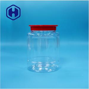 Quality Oval PET Plastic Nuts Candies Pepper Cookies Biscuits Dried Food Jar Screw Top Lid wholesale
