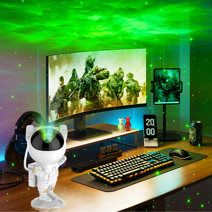 Multipurpose RGB Astronaut Space Lamp , Durable Astronaut Star Projector Night Light