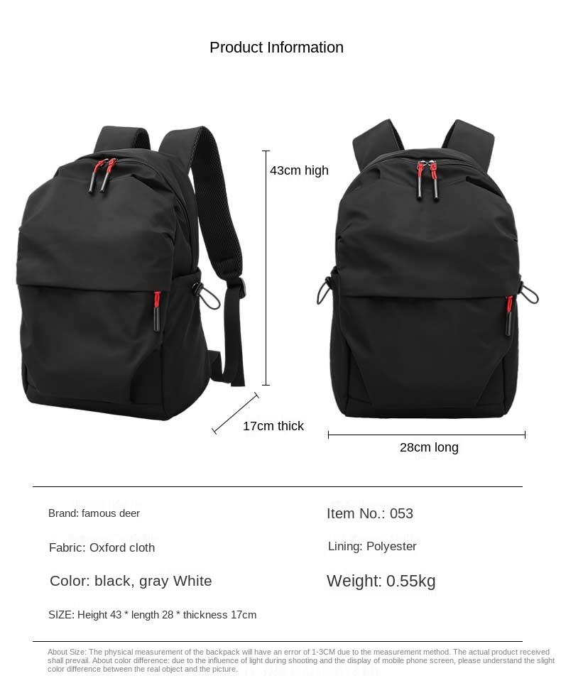 Factory wholesale new custom backpack Lightweight nylon Waterproof fashion school bag backpack for men women