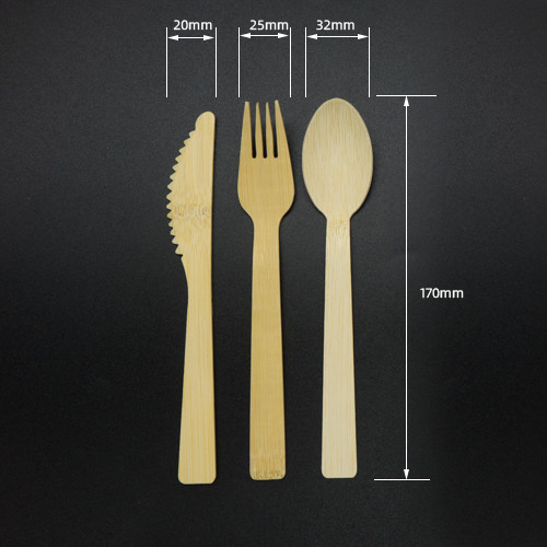 SGS Bamboo Knives Forks And Spoons
