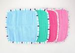4pk Woven Washcloth 9x9" 300GSM 100% Cotton Quick Suction Sweat