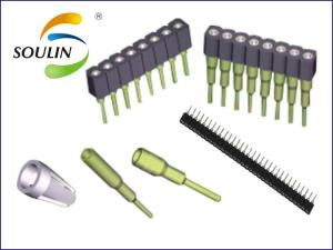 Quality Plastic Straight H3.0 Round Pin Header Connector 1.778mm Pitch wholesale