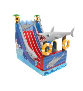 Quality Children Fun Park Inflatable Baby Shark Slide For Rentals wholesale