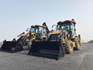Quality Wheeled Mini Payloader 2.5 Ton Backhoe Digger Excavator 4X4 Retroexcavadoras Cargadoras wholesale