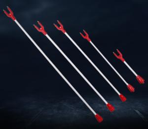 Quality 0.12KG Handheld Red Electric Cattle Prod Break Proof 33cm Shock Stick For Cattle wholesale