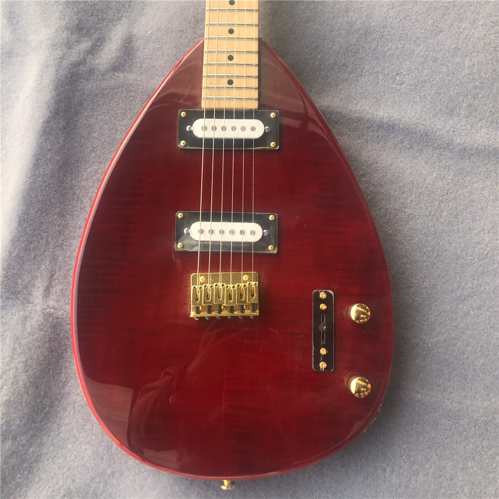 Factory custom made high quality water shaped white electric Jazz guitar support drop shipping free shipping