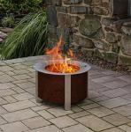 Smokeless Cylindrical Corten Steel Barbecue Fire Bowl