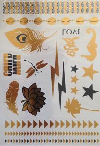 Quality Gold and silver metallic tattoo wholesale