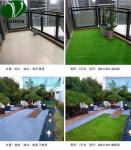 Fake Green Artificial Grass Landscaping Garden 16800 Turfs Every Sqm