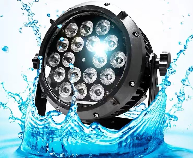 Outdoor Stage Lighting Solutions 18pcs Waterproof LED Par Cans with DIALux evo Layout