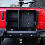 2021- Jeep Wrangler Black Aluminum Alloy Powder Coated Rear Side Door Outside