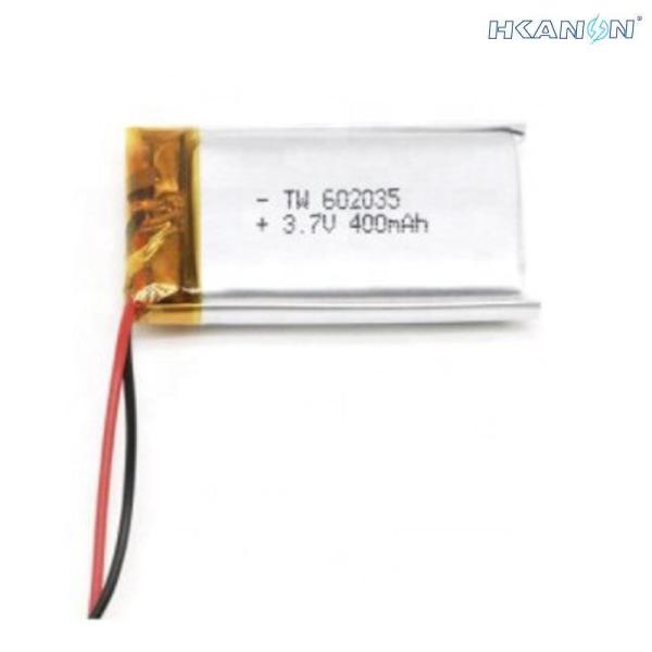 Lithium Polymer Lifepo4 Battery Cells 3.7v 400mah 1.48wh For Mini Fan Bluetooth