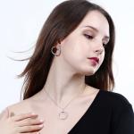 Fashion Wedding Bridal Jewelry Sets Crystal Antique Bronze Jewelry Set Necklace