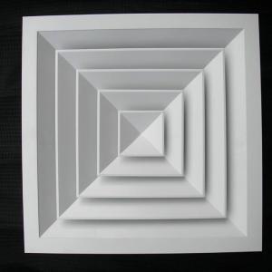 Quality Industrial Metal Ceiling Air Diffuser Aluminum Strip Corrosion Resistant Four Way wholesale