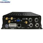 4CH 1080P Vehicle Mobile DVR H.264 3G 4G Max 2TB HDD High Definition Black Color