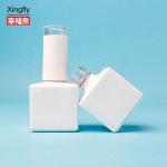 17ml Gel Nail Polish Square Bottle Spray Coating Cap With Brush