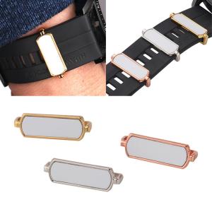 Quality Metal DIY Printed Sublimation Watchband Decorative Buckle Heat Transfer Zinc Alloy Watchband Accessories wholesale