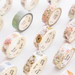 Colorful decorative masking washi paper tape custom printed DIY washi tape with