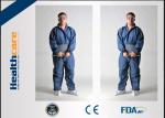 Type 5 / 6 Disposable Protective Coveralls , Chemical Resistant Coveralls