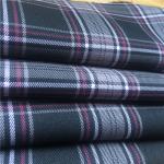 Polyester Yarn Dyed Twill Woven Four-Color Lattice Fabric for Lady Dress Grid