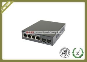 Quality 10/100/1000M Fiber Optic Media Converter With 2 SFP Fiber Port And 4 RJ-45 Ports wholesale