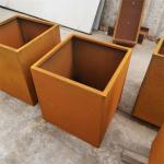 Vertical type plant metal flower pots for outdoors garden