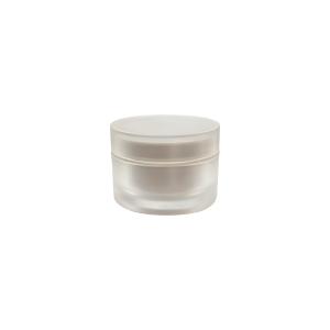 Quality Luxurious Cosmetic Cream Jar Packaging 10g 20g 30g 50g Frosted Acrylic Face Cream Jars wholesale