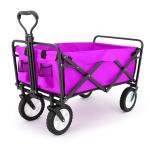 Portable 300LBS Folding Camping Wagon Garden Cart Shopping Trolley with Portable