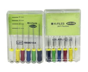 Quality 6pcs/box K-File NITI FLEX dental root canal endo rotary files for hand use wholesale