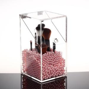Quality Plexiglass Makeup Brush Display Stand Clear Acrylic Cosmetic Brush Holder wholesale