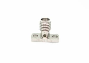 Quality Stainless Steel 50Ω 18GHz Gold Plated SSMA Female 2-hole RF Connector wholesale