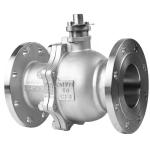 Straight Through Type Stainless Steel 304/316 2PC Floating Flange Ball Valve