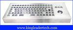 Vandalism Industrial Computer Desktop Metal Keyboard With Trackball