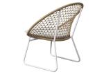 All Weather Use Aluminum Woven Rope Outdoor Table Chairs