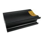 Sliding Window Frame Office Building Materials 6m Black Anodized Aluminum