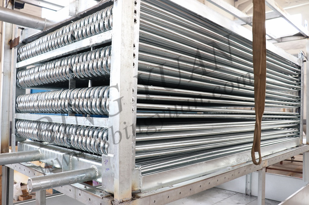 Silver R404A Evaporative Condenser Aluminum Refrigeration Row