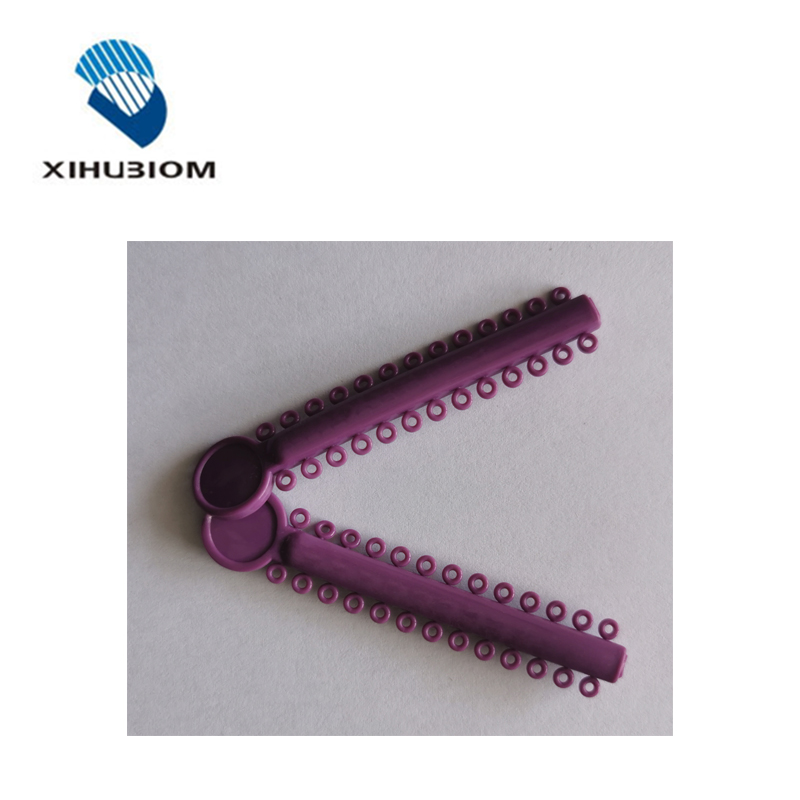 Class II Dental Orthodontic Elastic Ligature Tie For Brace 26 Loops