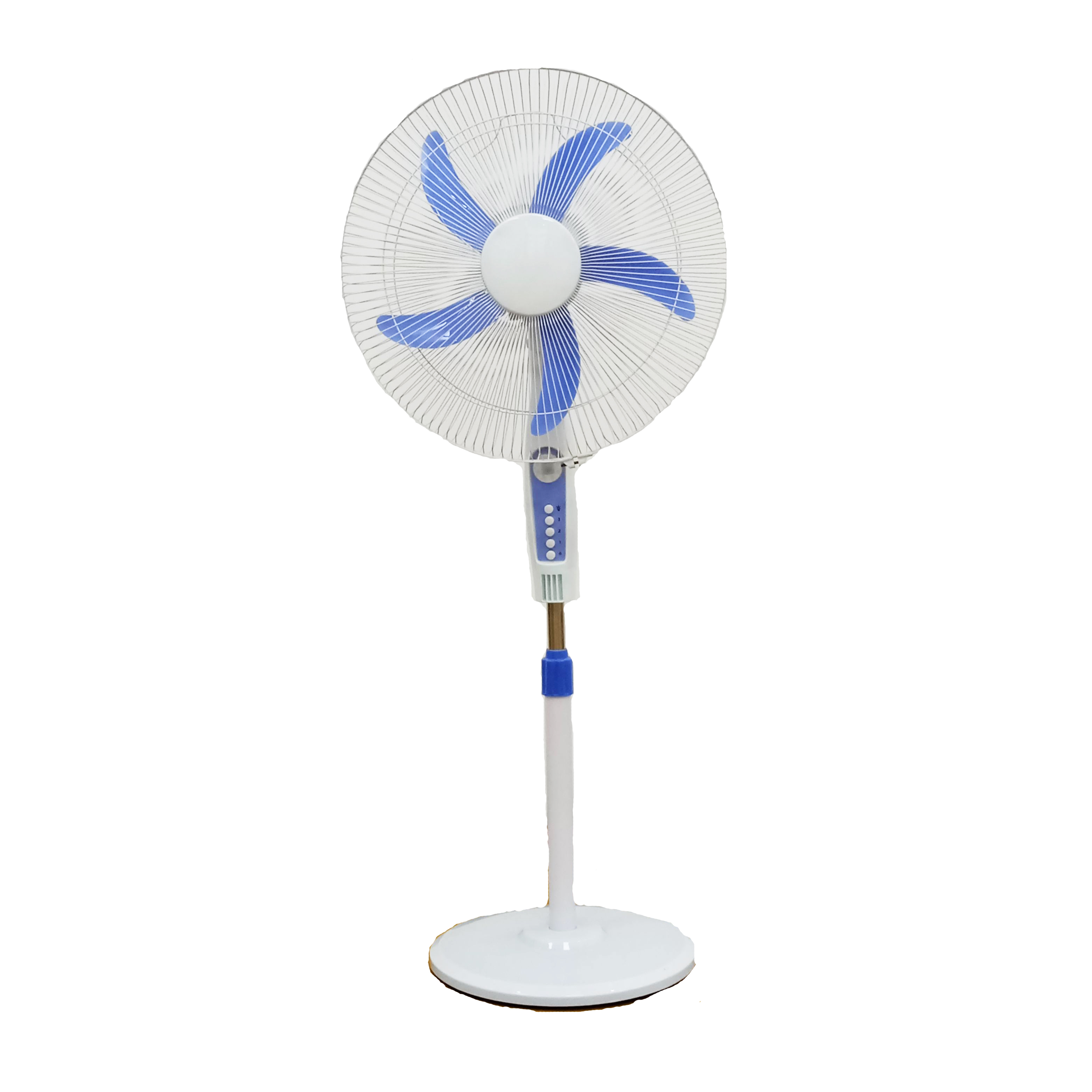 AC DC 16 / 18 Inch Rechargeable Solar Powered Fan For Home With LED Light