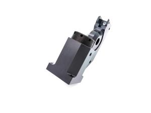 Quality Riveting Clamp Body Cnc Motor Parts , Black Finish Precision Machined Components wholesale
