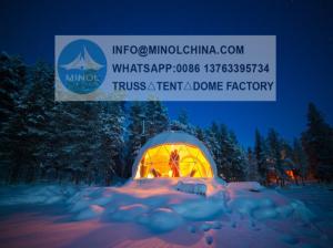 Quality Hotel Dome Camping Tent Geodesic Luxury Glamping Tents wholesale