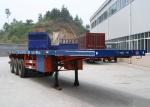 Container Carrying Flatbed Semi Trailer Truck 3 Axles 30-60 Tons 13m
