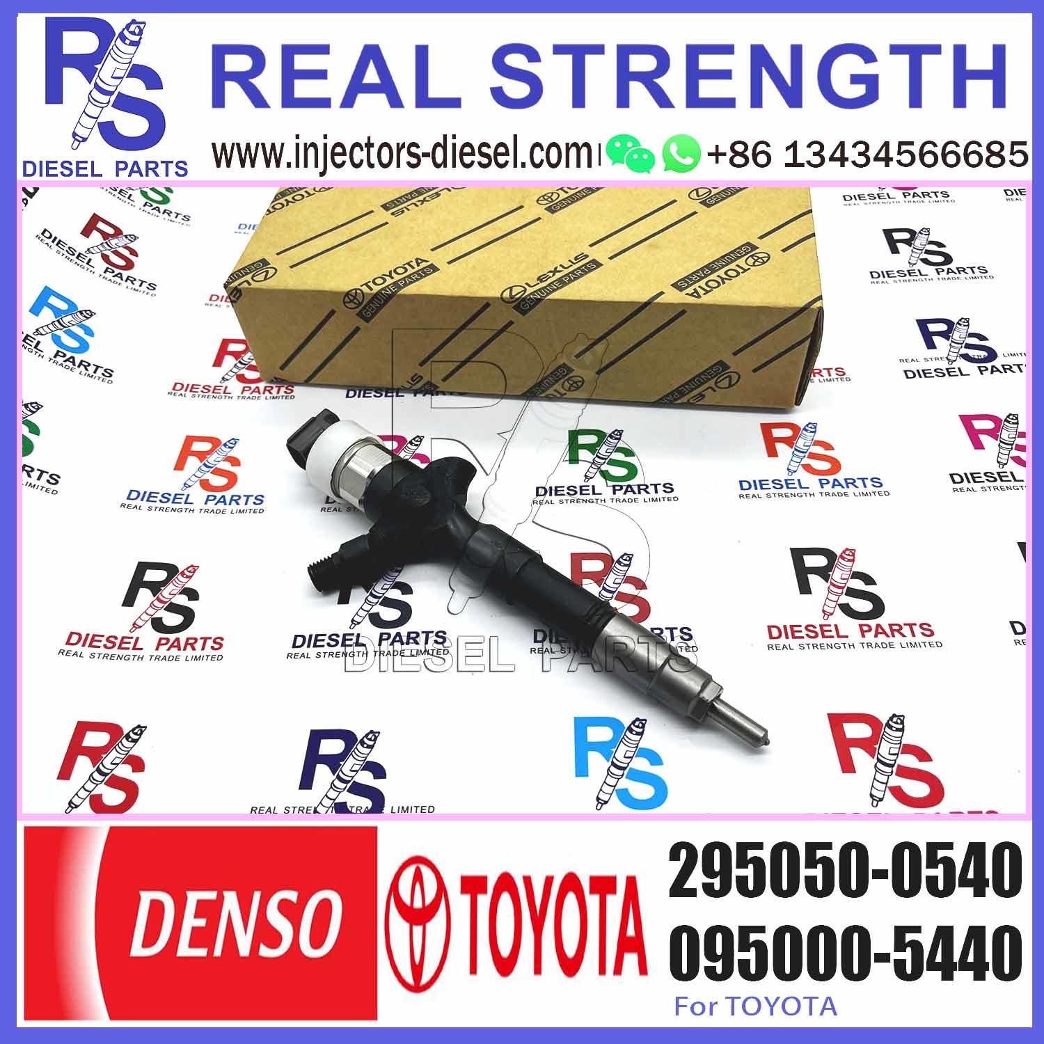 common rail injector 23670-0L110 23670-09380 23670-30420 diesel fuel injector 295050-0810 295050-0540 for Toyota 2KD-FTV