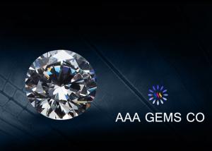 Quality Supper White Round Moissanite Stones , Forever Brilliant Moissanite wholesale
