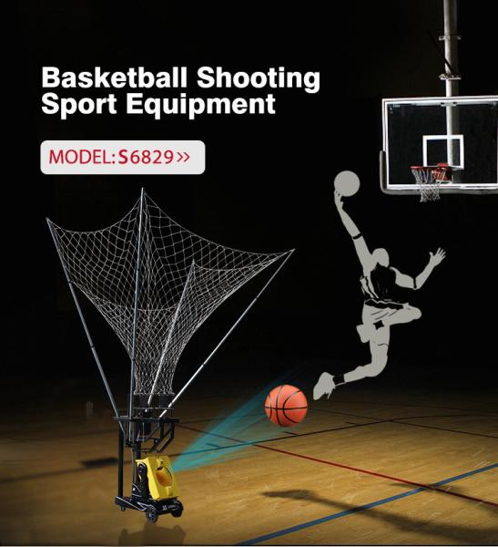 Cheap 96W Basketball Shooting Machine , Adjustable Speed Automatic Rebounder for sale