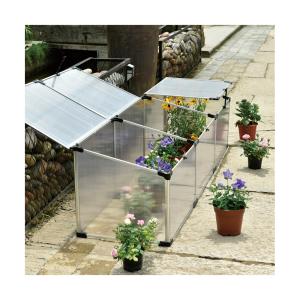 Quality Natural Silver Aluminium Frame Greenhouse 1.0mm 4mm With Vent / Anchor wholesale