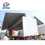 3 Axles Box Cargo Truck Wing Van Opening Semi Trailer with 500mm Hight and FUWA