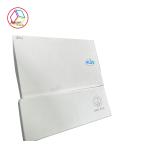 Textured Art Paper White Jewelry Paper Gift Box Foldable