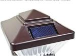 Weatherproof 6.5 Inch Solar Garden Lamp Post Lights