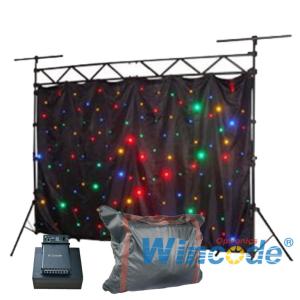 Quality Fabric Soft Cloth Flexible Led Curtain Colorful Sound Active For Party / KTV wholesale