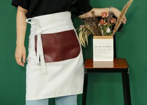 Quality White Long Half Length Sets Personalised Kitchen Apron wholesale